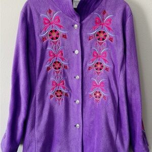 Bob Mackey wearable art! Purple elevated teddy jacket
